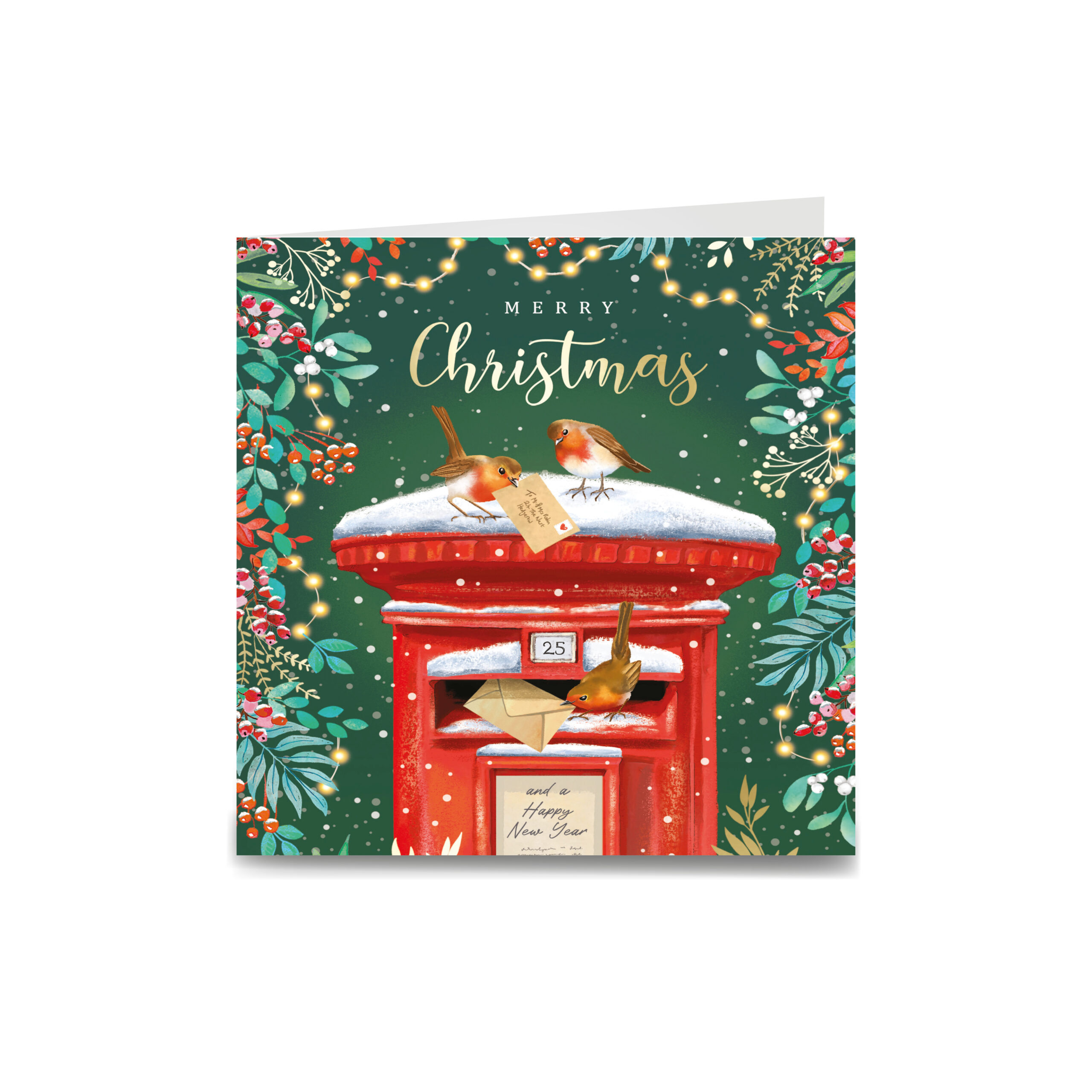 GWT Christmas Cards - Postbox Robins